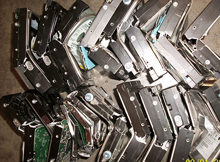 Crushed-Hard-Drives